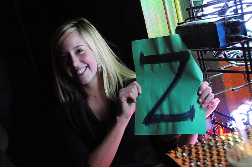 Z is for the Z bar. Sydney Farrele, 21.